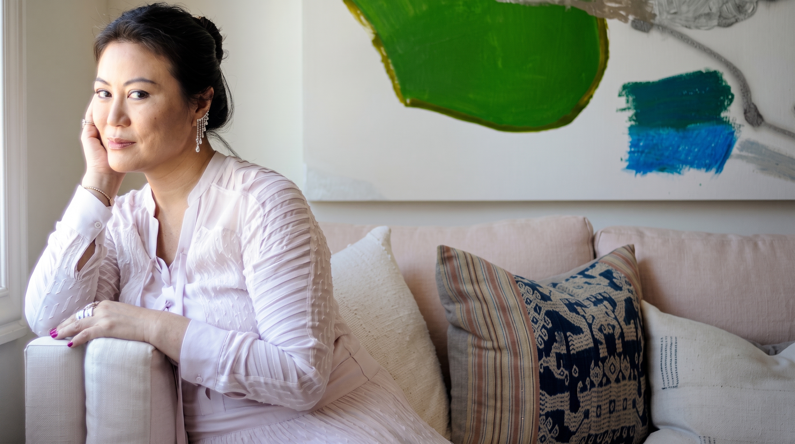 Anita Ko in her West Hollywood studio, surrounded by the pieces she designs and wears.