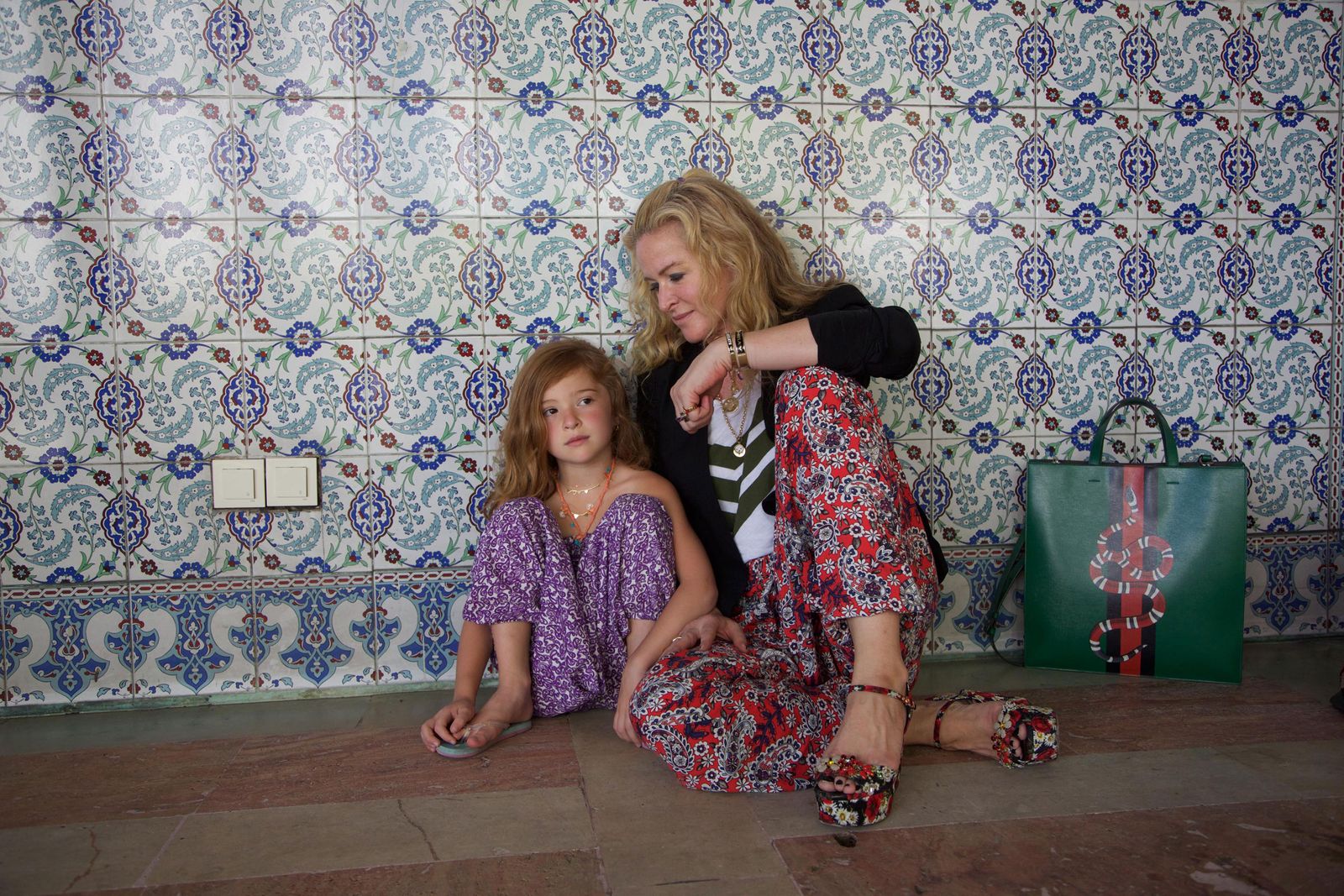 Beth Bugdaycay with her daughter Ayla in Turkey
