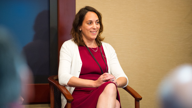 Beth Gerstein at a GIA responsible-sourcing panel