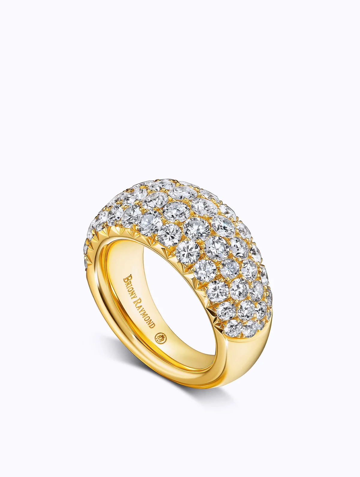 JUMBO ÉTOILE DIAMOND BOMBÉ RING