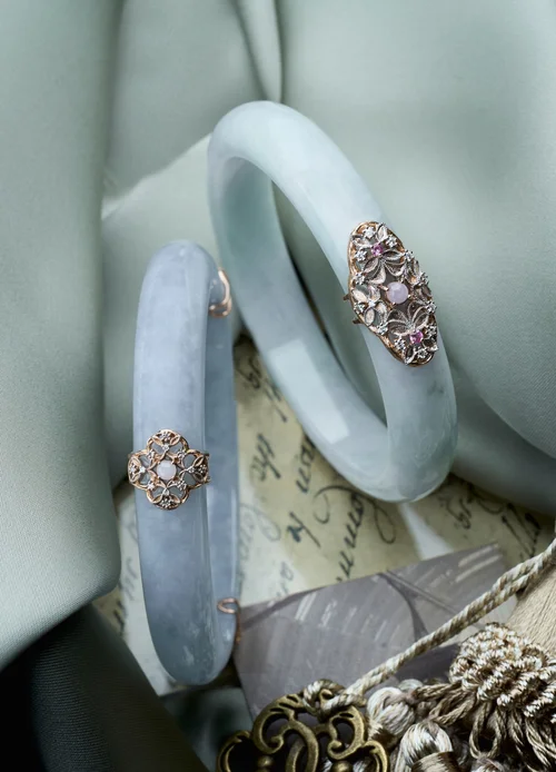 Jade Clover Bangles