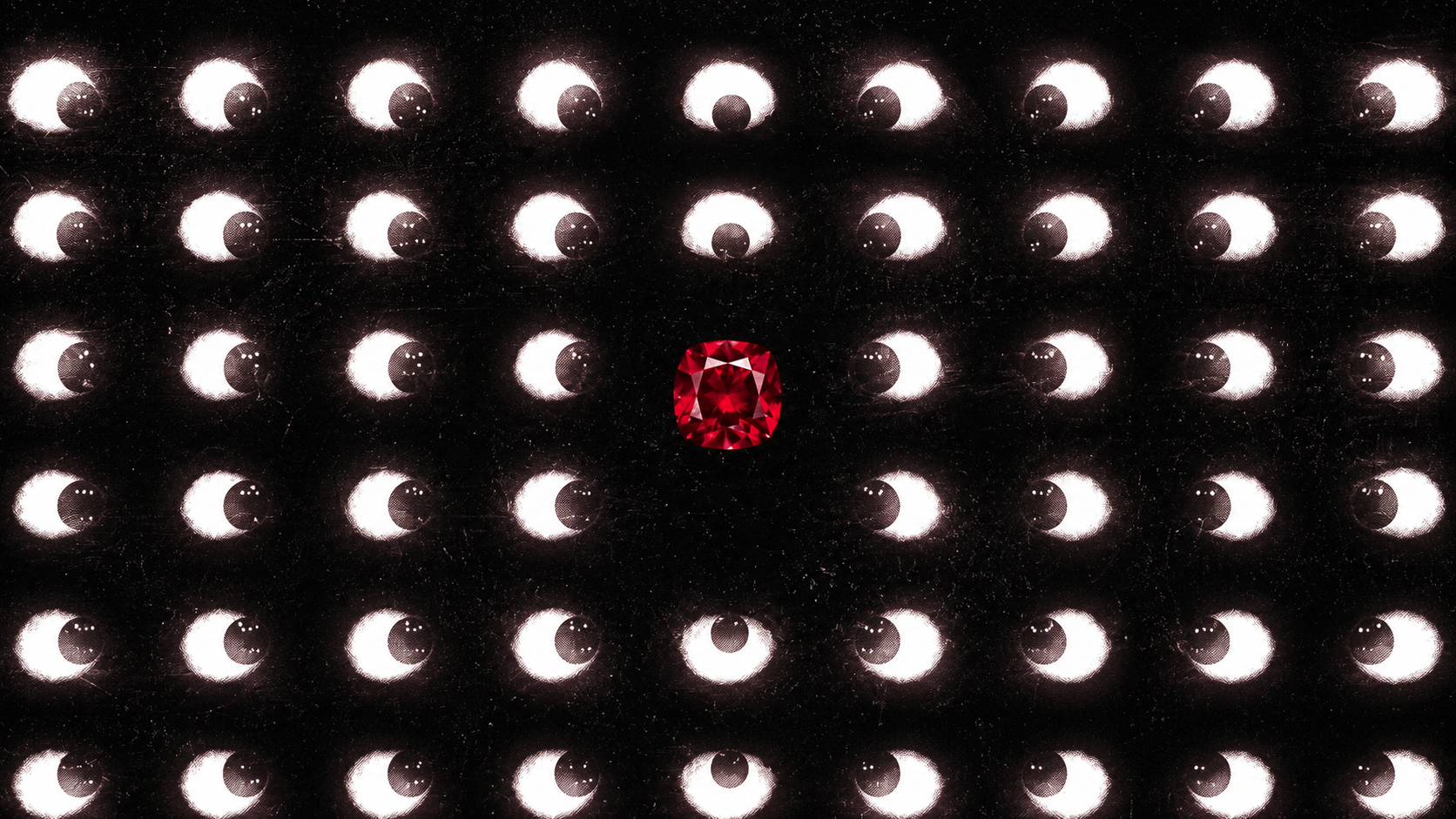 Ruby's New Reality: A Sold-Out Sale, a Thinner Mine and a Market Learning to Sort — photo — rough rubies, sorting table