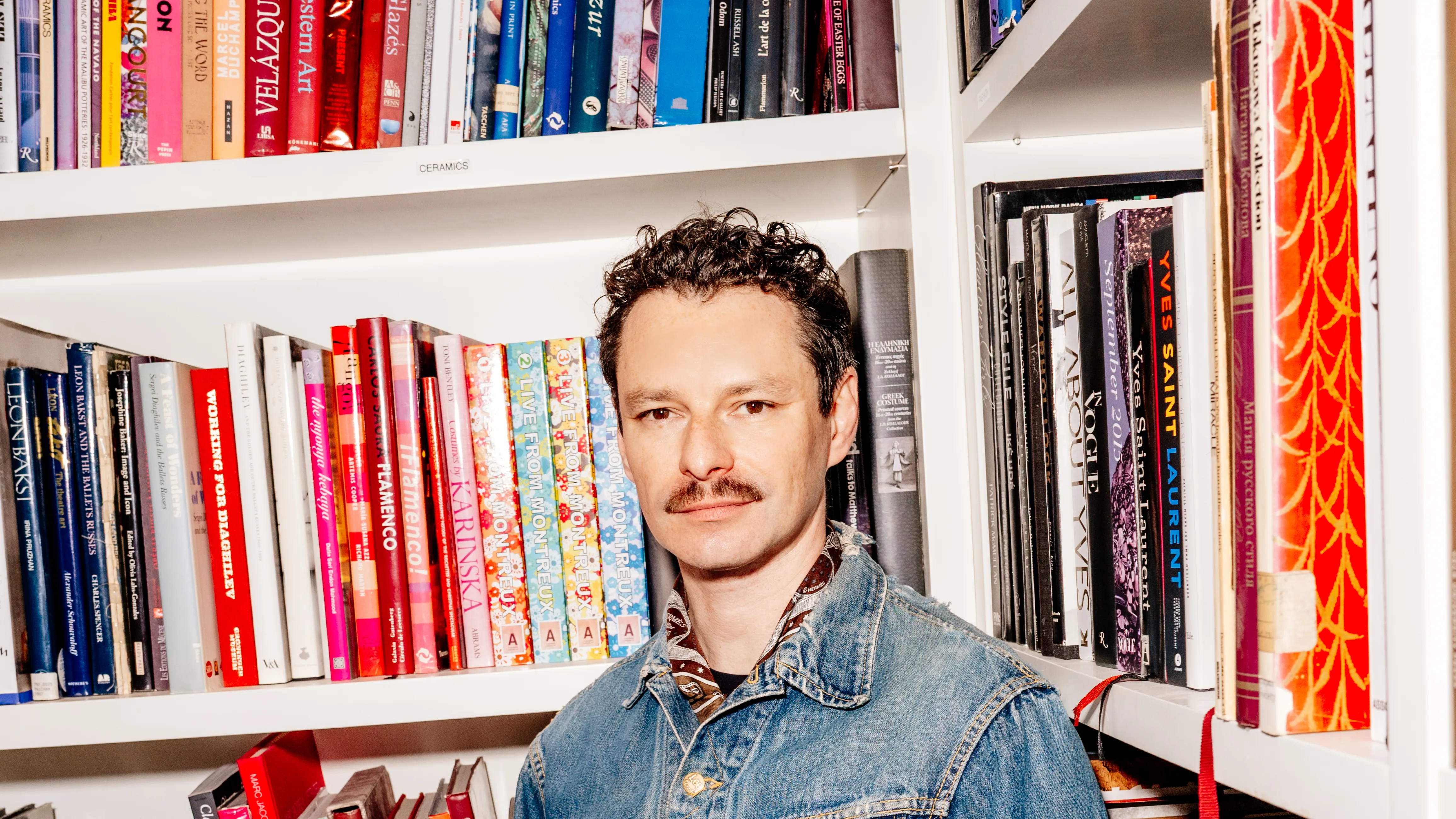 Henry Zankov wearing ZANKOV in New York.