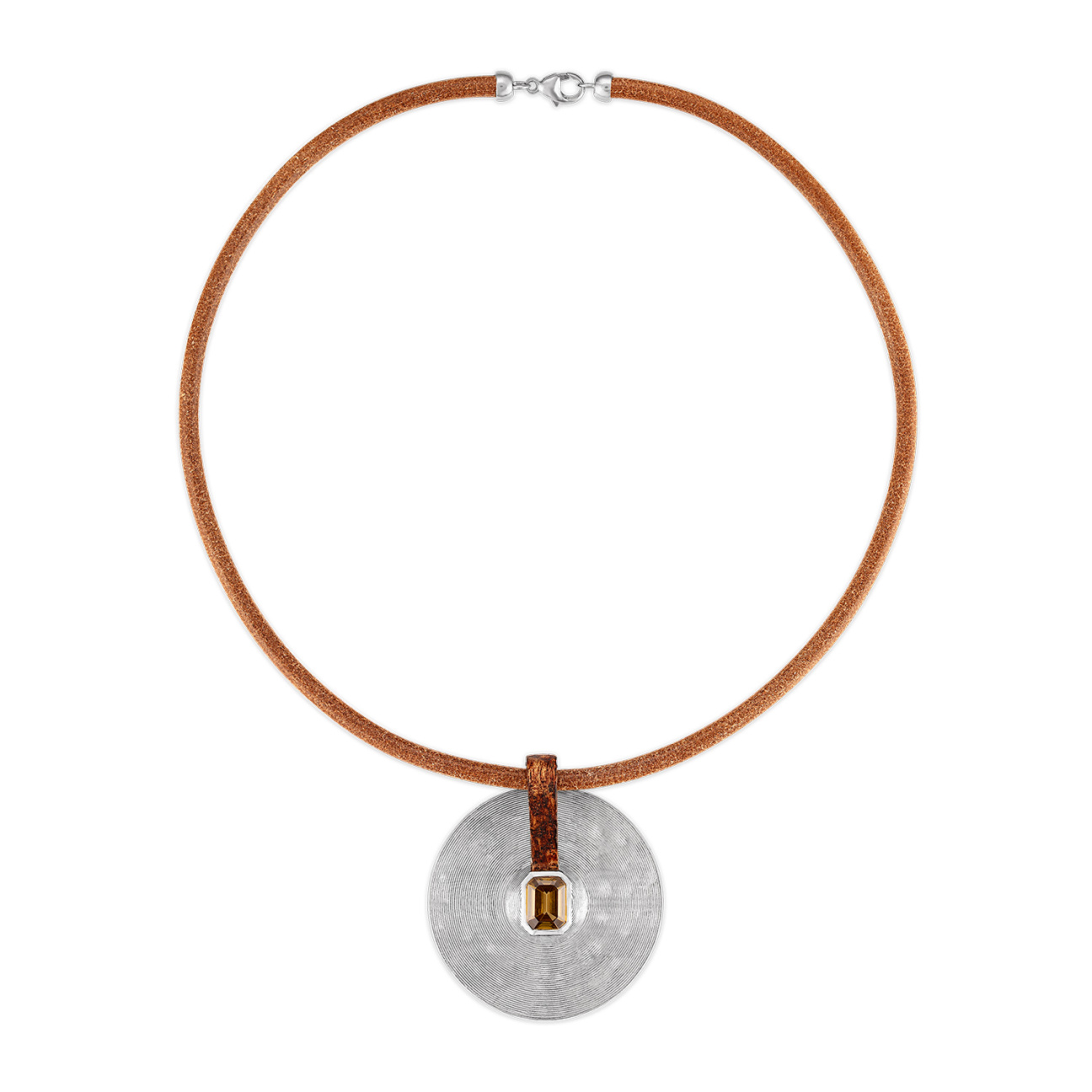 Cymbal pendant from Jade Ruzzo’s Percussion collection