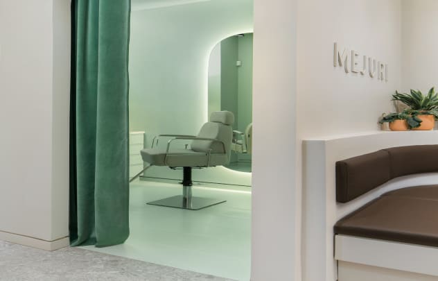 Mejuri piercing studio and store interior