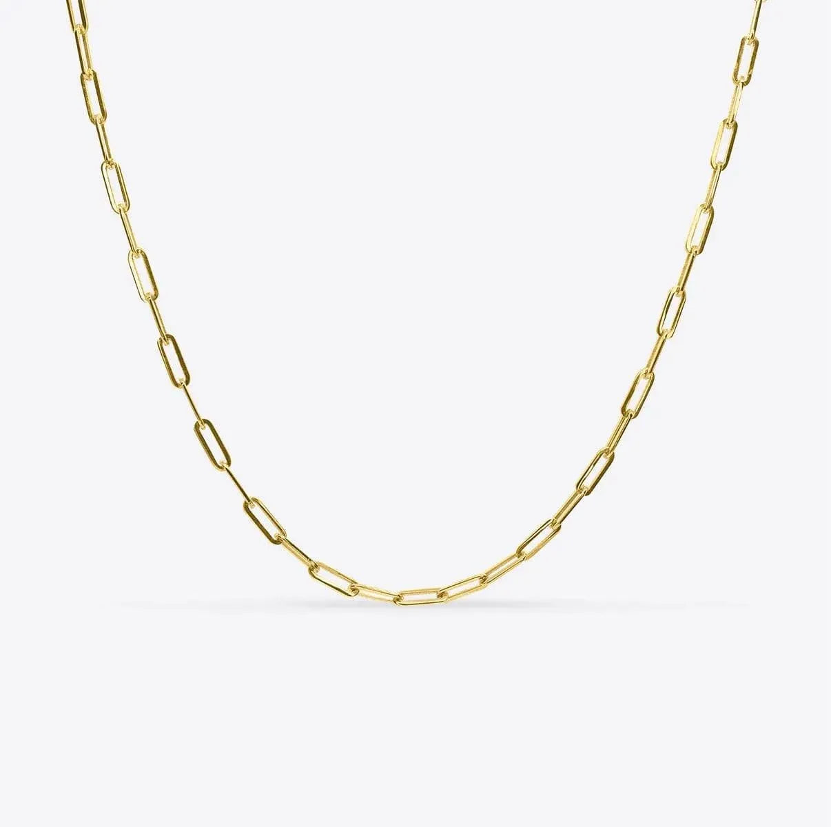 Small Paper Clip Chain Necklace