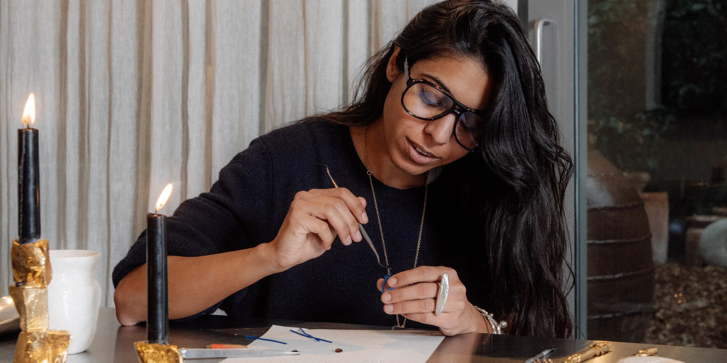 Rosh Mahtani on Jewellery, Literature and the Power of Imperfection — portrait, studio