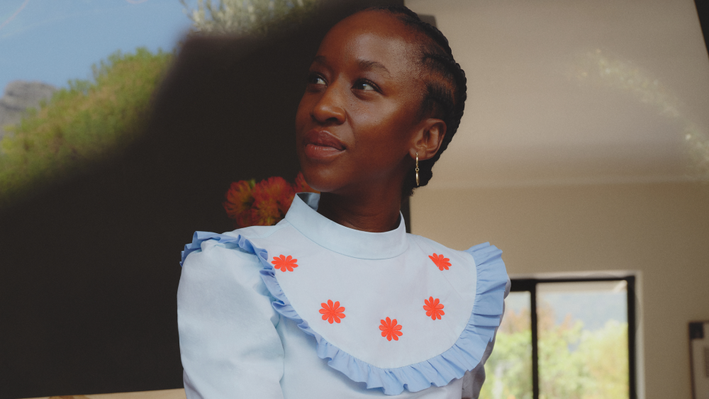 Sindiso Khumalo in her Cape Town studio.
