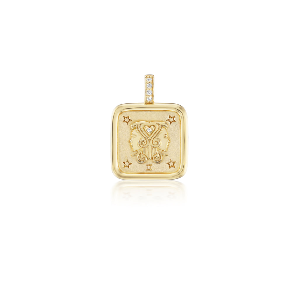Mini Gemini Zodiac Pendant
