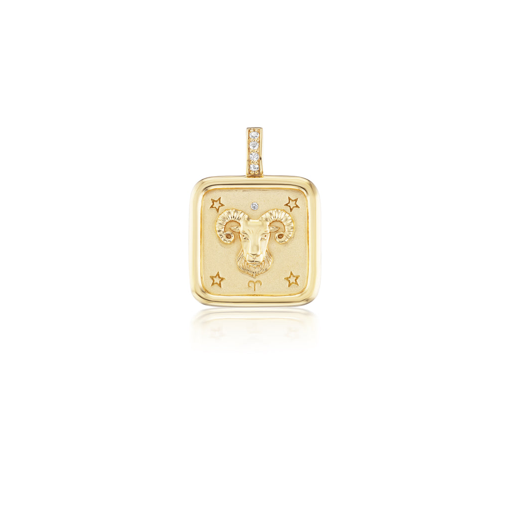Mini Aries Zodiac Pendant