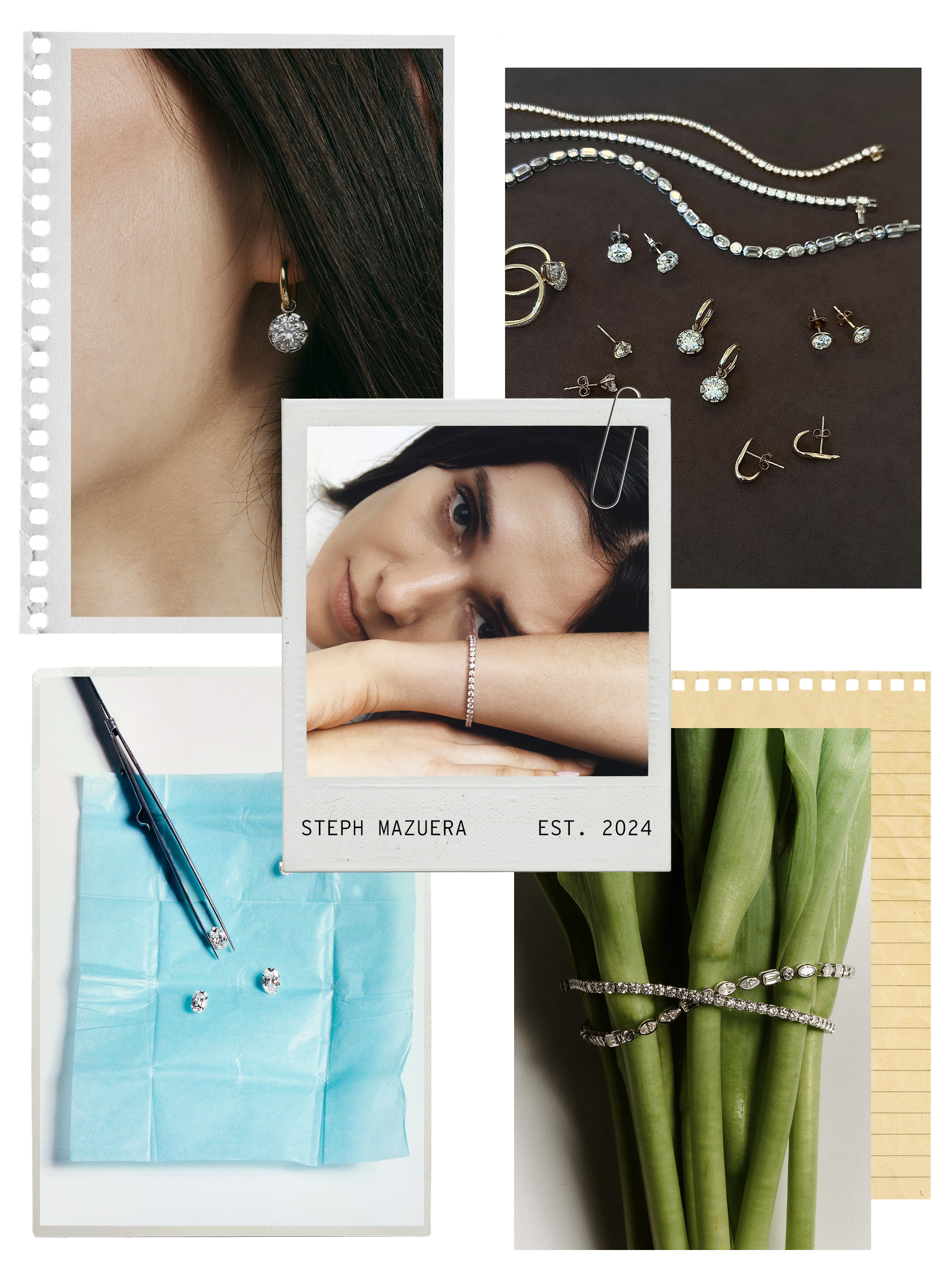 Steph Mazuera jewelry editorial shot