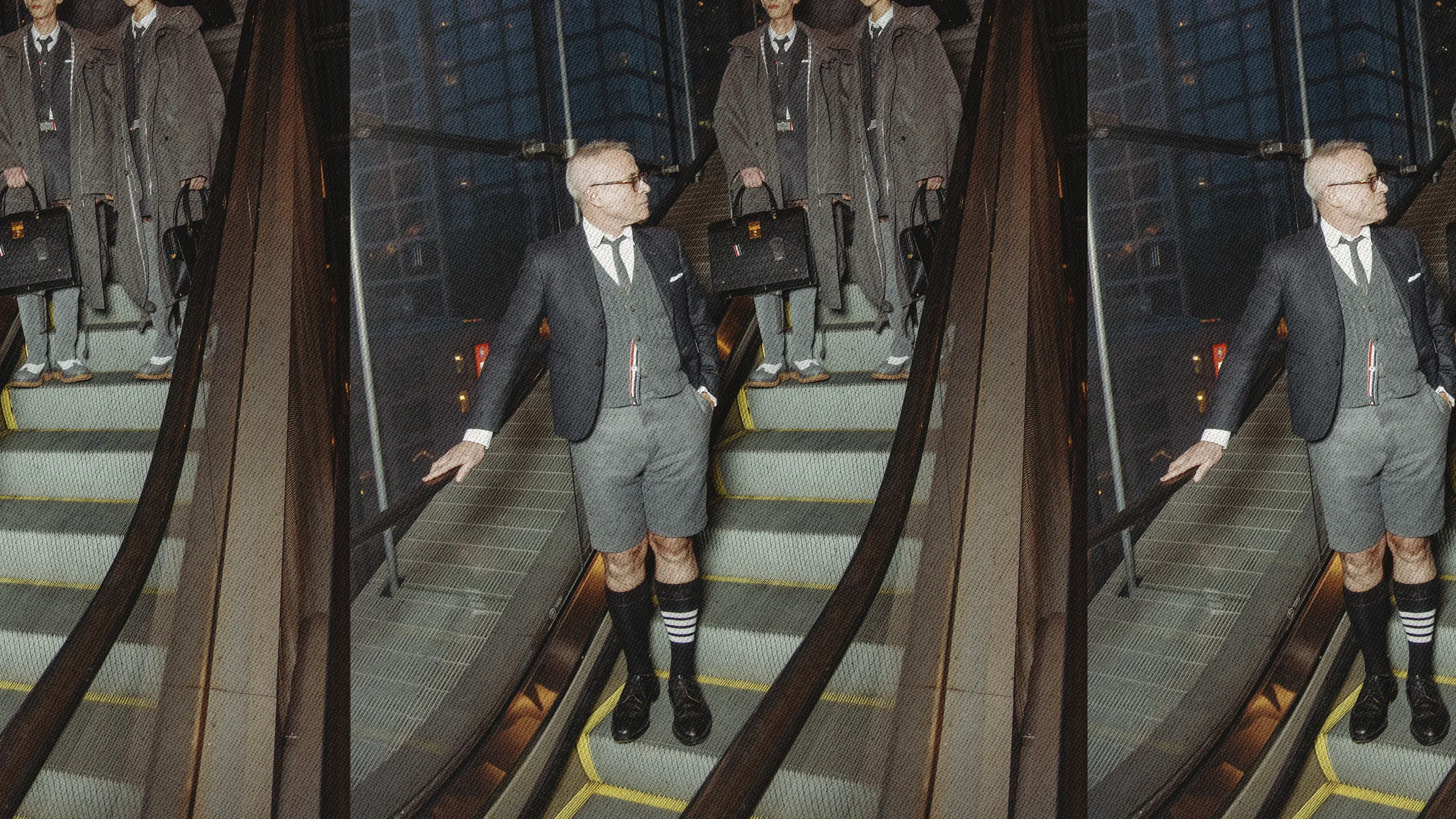 Thom Browne in his atelier.
