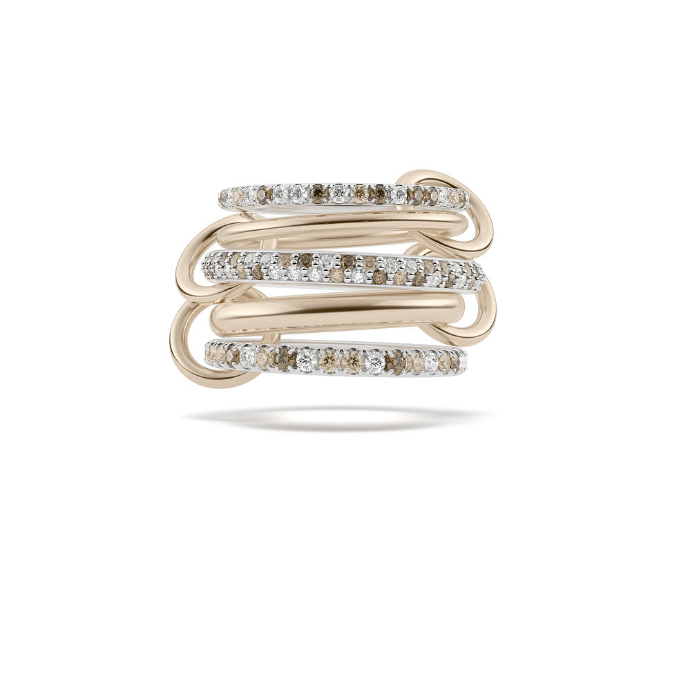 Five-band linked ring by Spinelli Kilcollin
